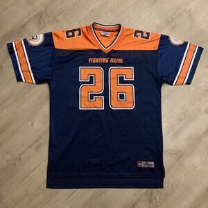 Vintage University Of Illinois Football Jersey Men's Large L Fighting Illini #26